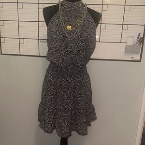 Elegant Black and White Women's Dress